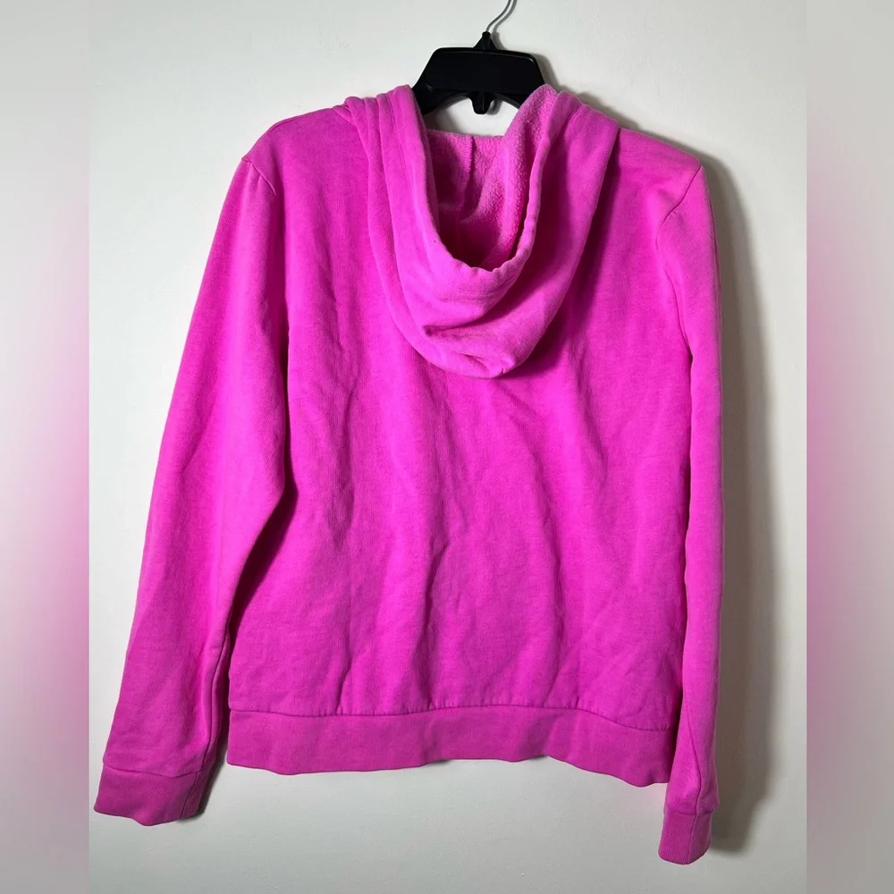 Victoria Secret Pink Berry Fleece ZipUp Everyday Hoodie - Picture 4 of 5